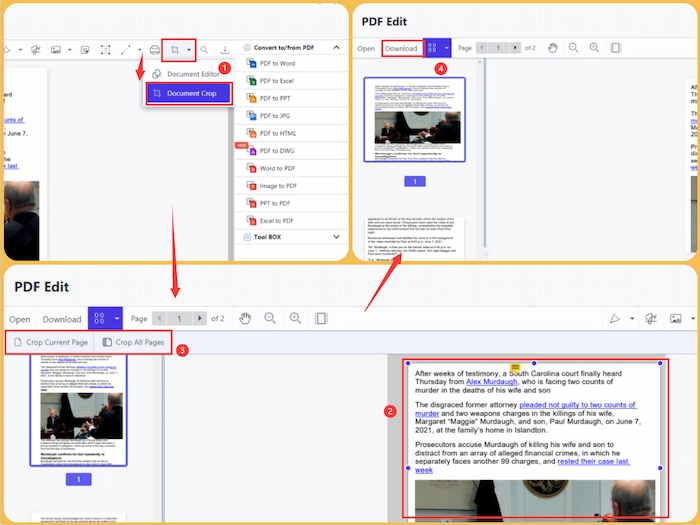 change pdf page size in workintool