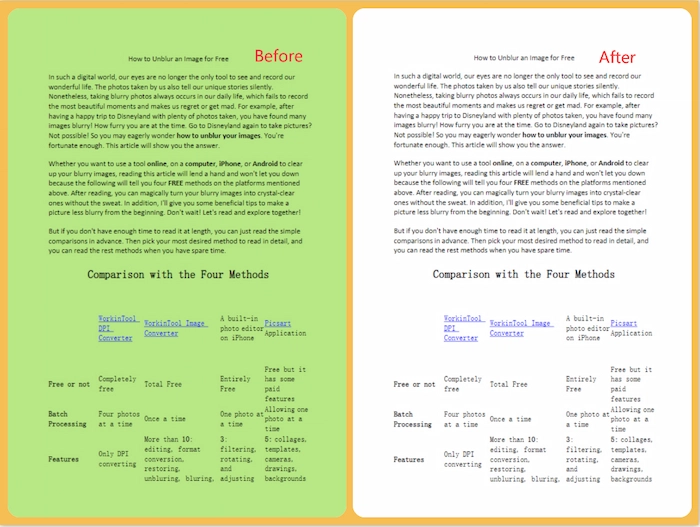 contrast photo in workintool online