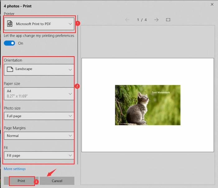 convert jpg to pdf on windows 10 in photos
