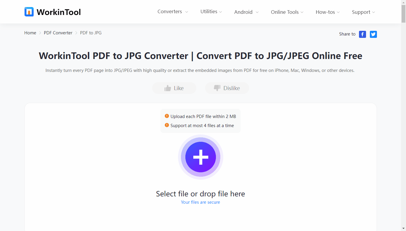 extract images from pdf in workintool online