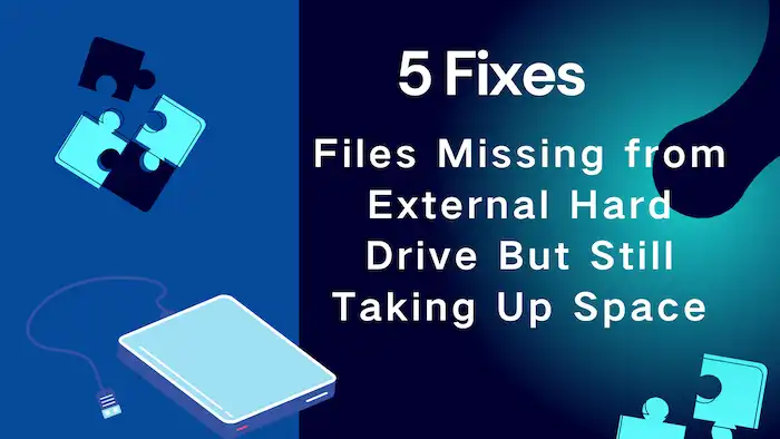 files missing from external hard drive but still taking up space