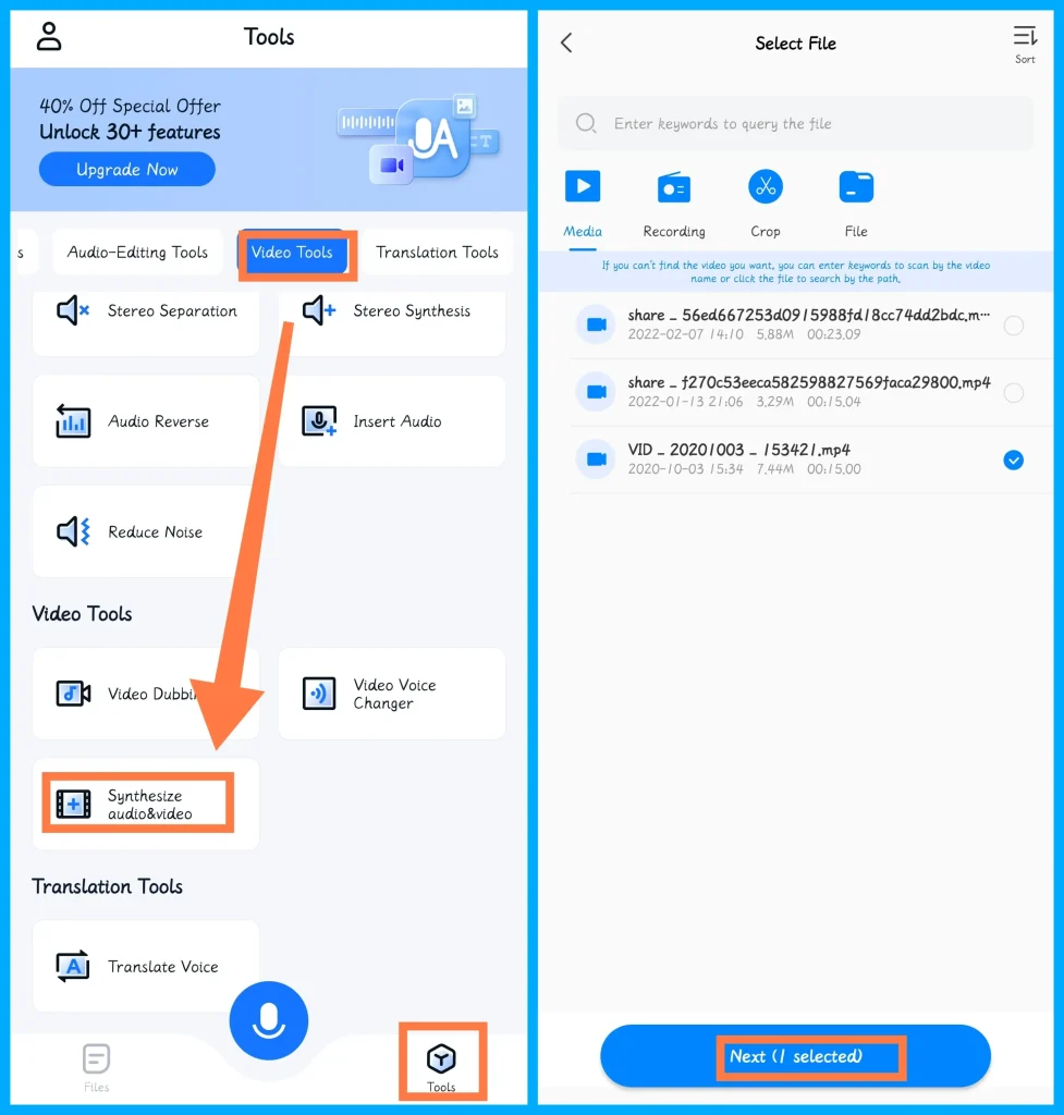 how to add music to instagram reels or stories on android using workintool transvoice 1