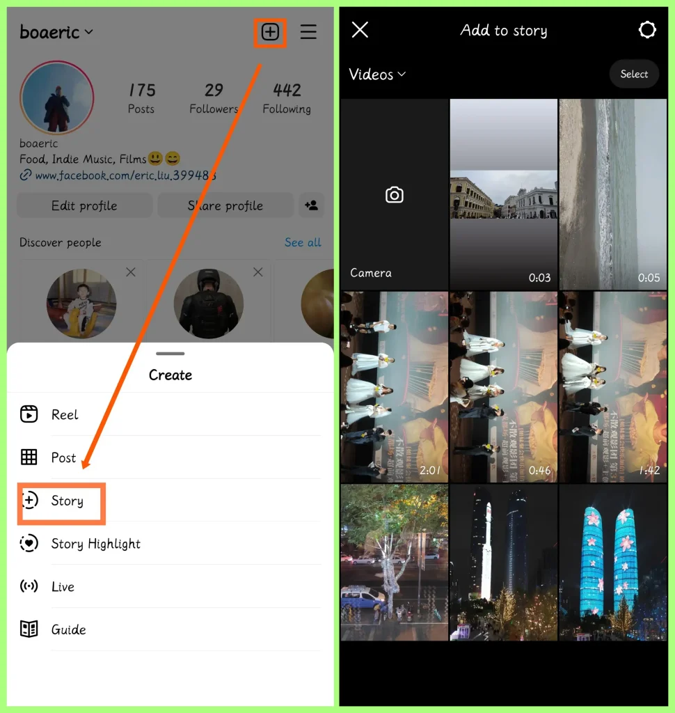 how to add music to instagram stories 1