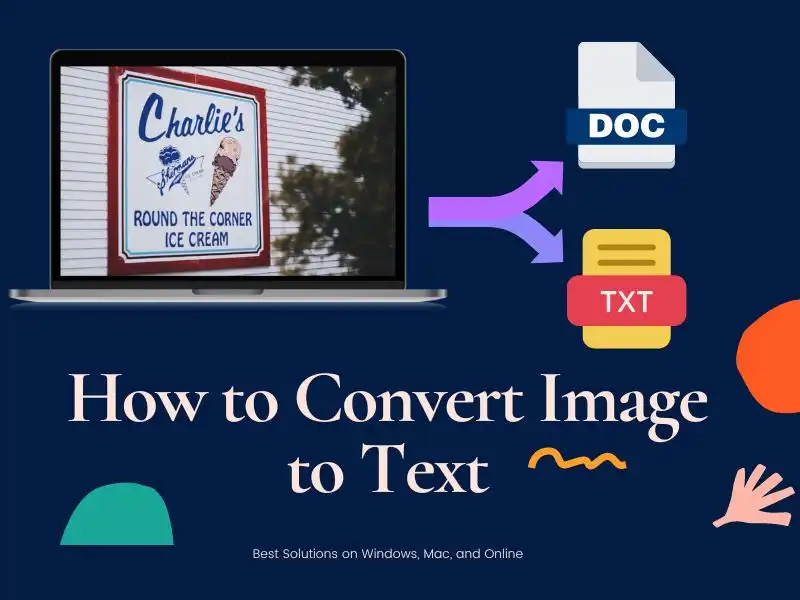 how to convert images to text poster