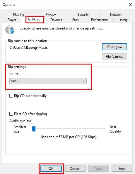 how to convert m4a to mp3 in windows media player 2