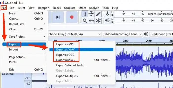 how to make a song an instrumental on mac in audacity 3