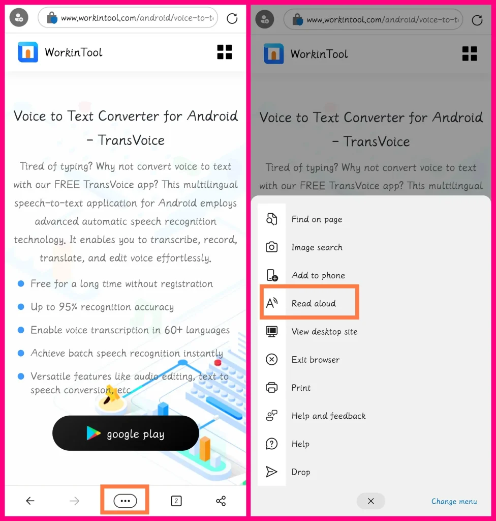 how to read the web in edge 2