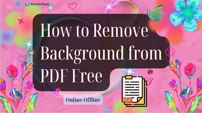 how to remove background from pdf