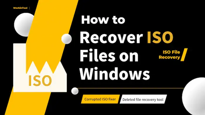 ISO File Recovery: How to Recover and Repair ISO Files