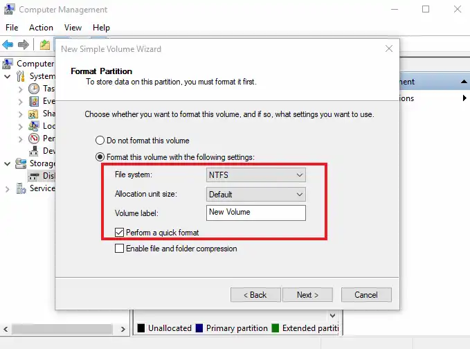 recover data from not detecting external hard disk by new volume