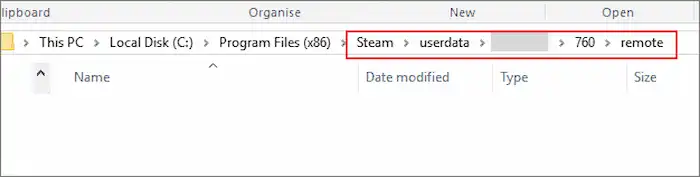 steam screenshot local folder