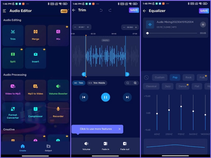 audio editor on android