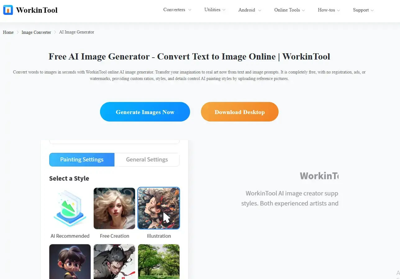 ai profile picture generator workintool online ai image generator