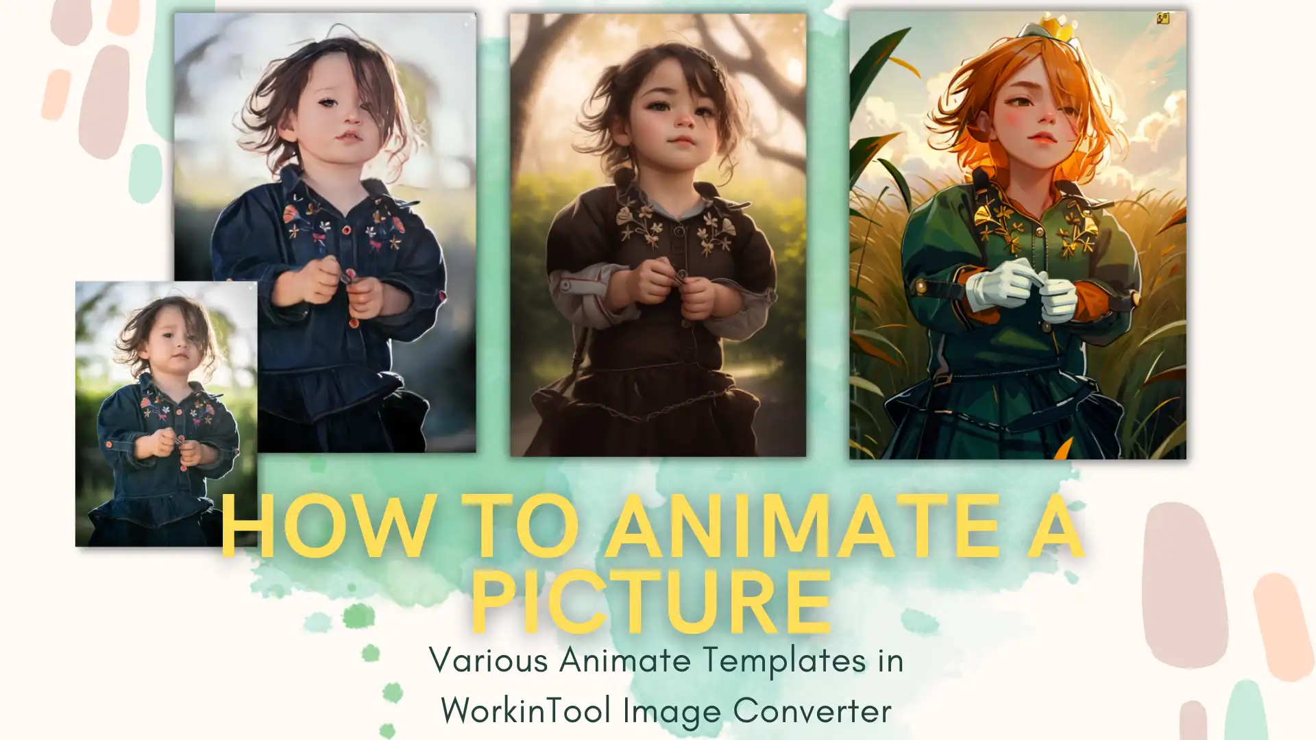 how to animate a picture poster