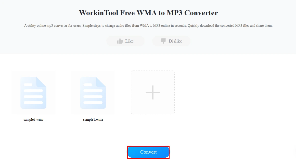 how to convert wma to mp3 online with workintool online wma to mp3 converter 2