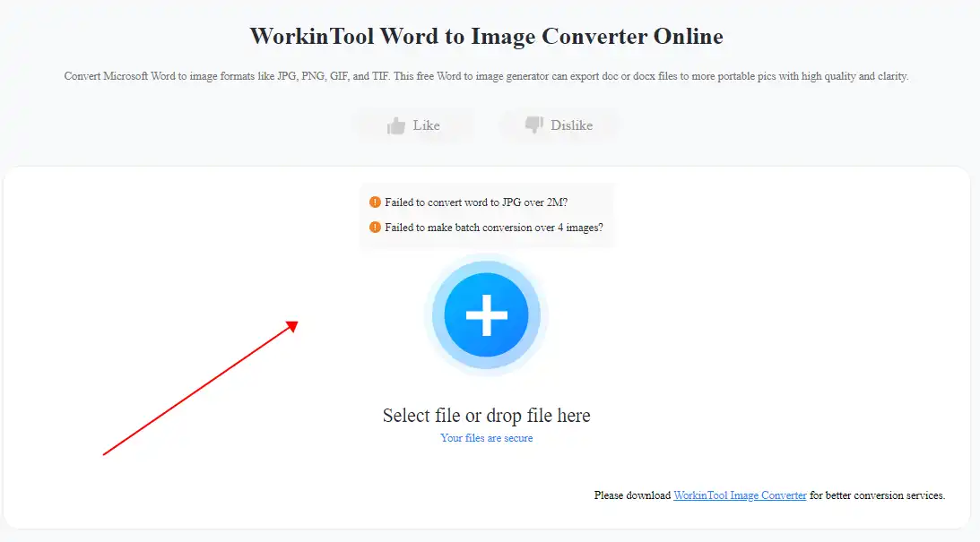 how to convert word to jpg workintool