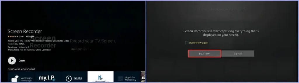 how to record on firestick on tv using third party screen recorder