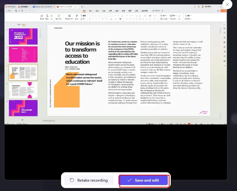 how to video record yourself presenting a powerpoint online with clipchamp 3