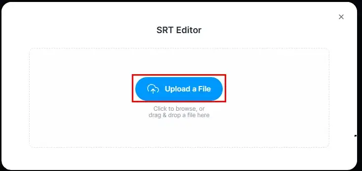 upload a file to veed io