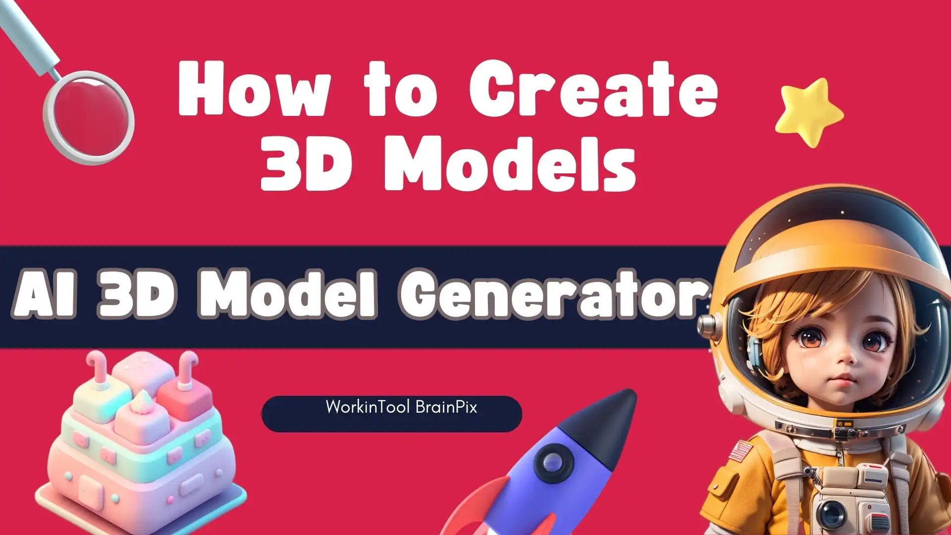 ai 3d model generator poster