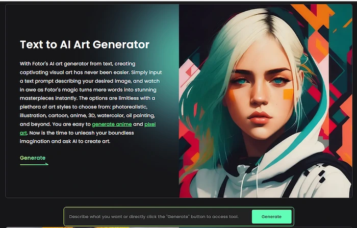 ai art generator fotor online