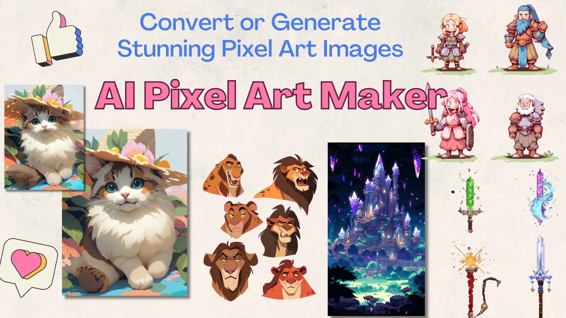 ai pixel art maker poster