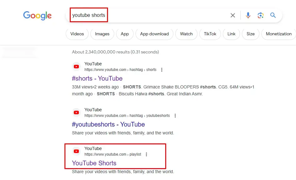 how to access youtube shorts 2