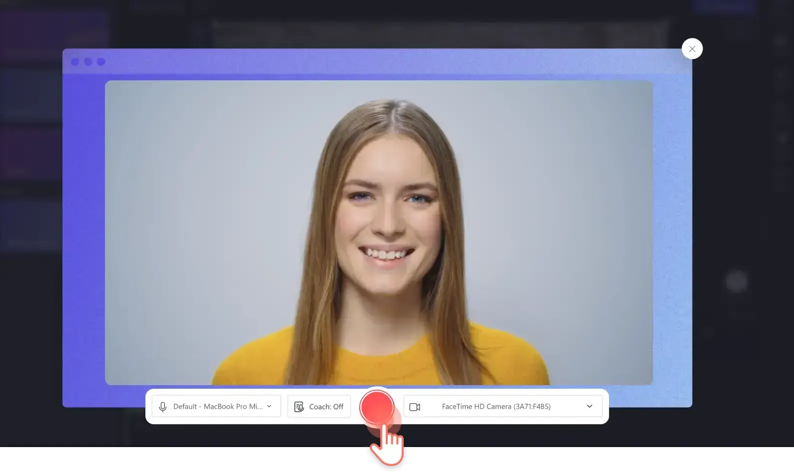 how to make a reaction video via clipchamp screen recoder and video editor 2