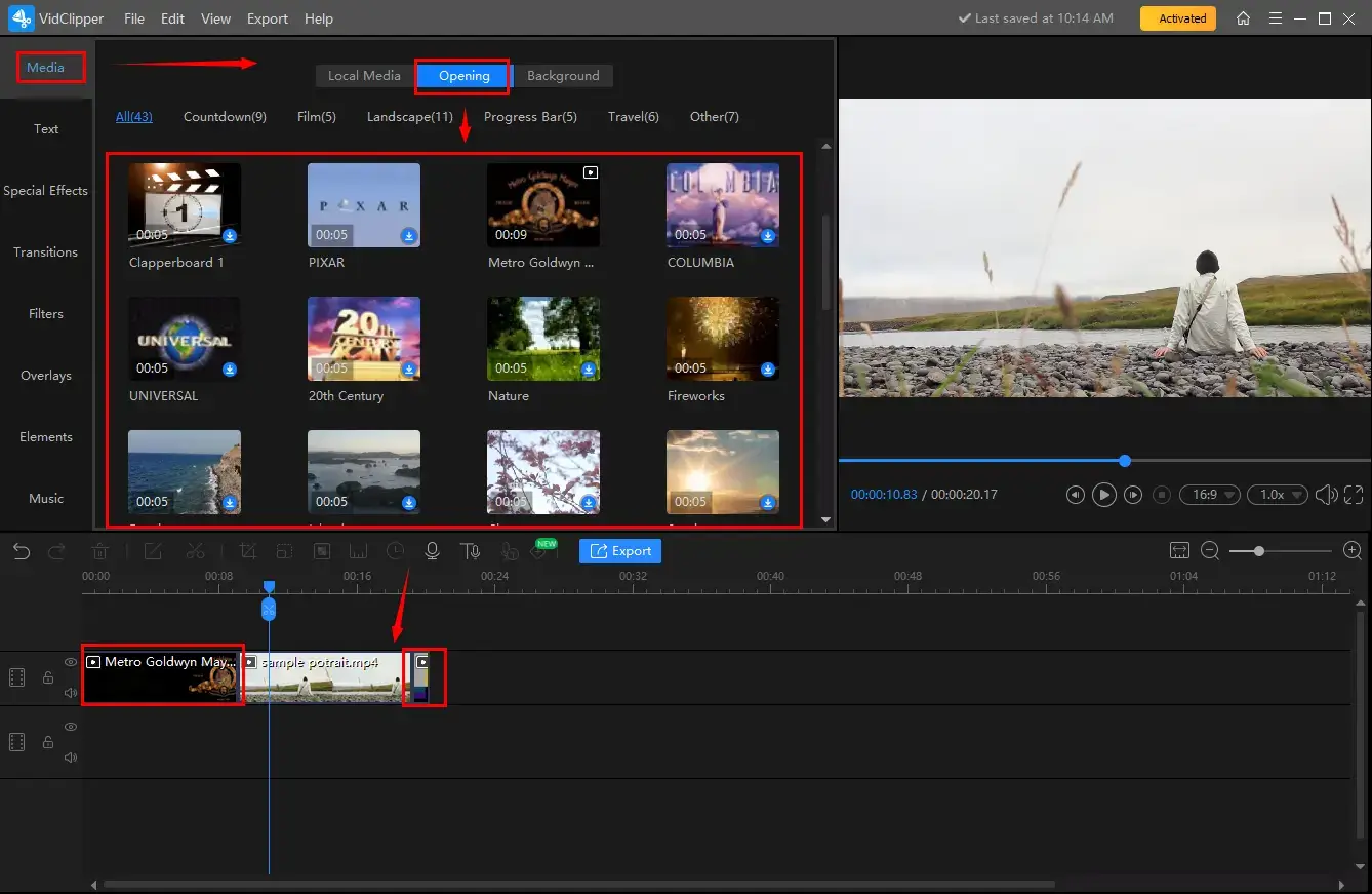 how to make a video longer in workintool vidclipper add intros and outros