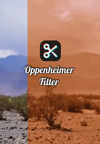 how to make a video look like oppenheimer movie using tiktok filter