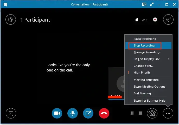 how to record a skype meeting with its inbuilt screen recorder 3