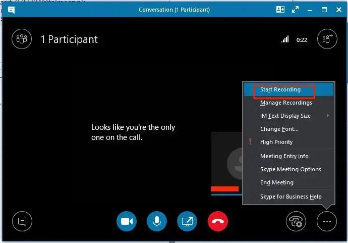 how to record a skype meeting with its inbuilt screen recorder