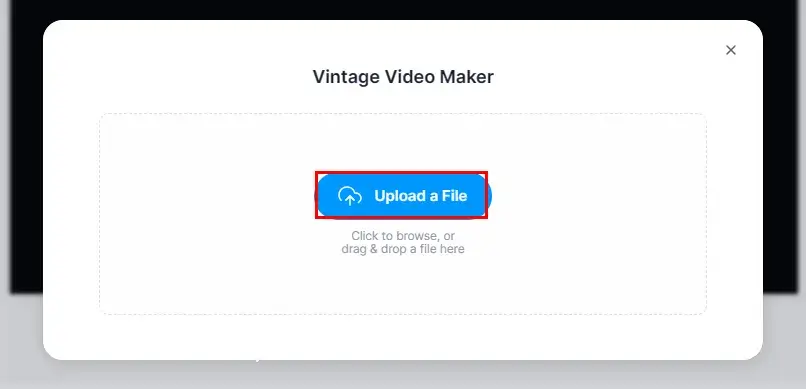 upload a file to veed io