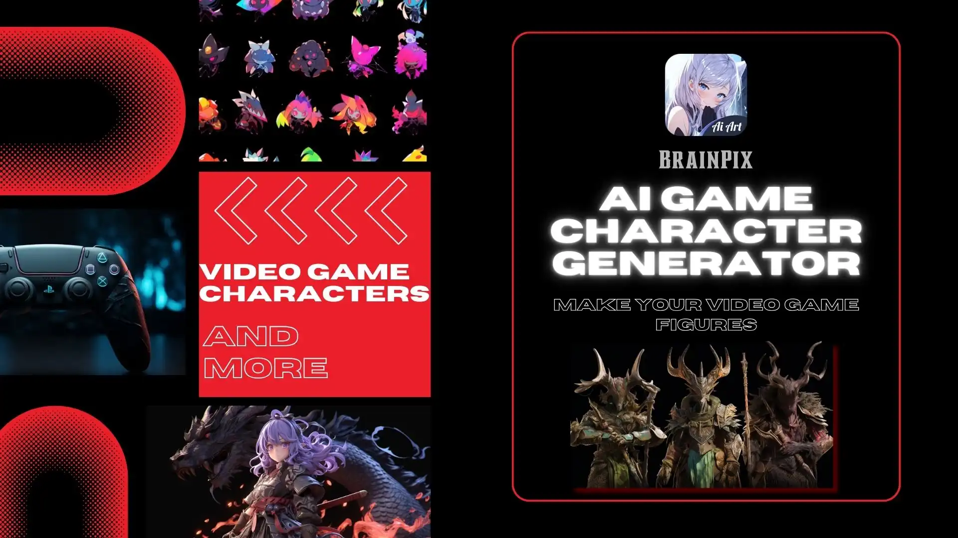 ai game character generator poster
