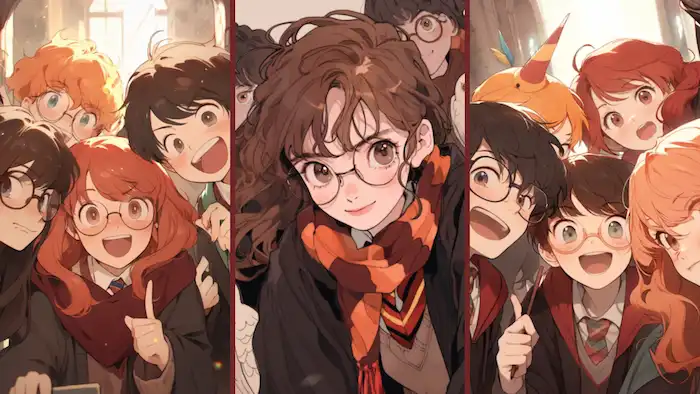 hogwarts students selfies