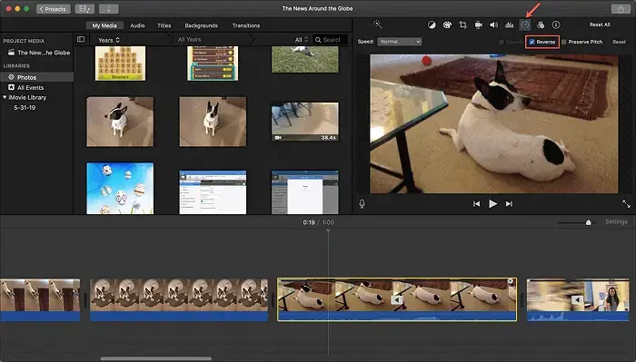how to make a boomerang video on mac using imovie