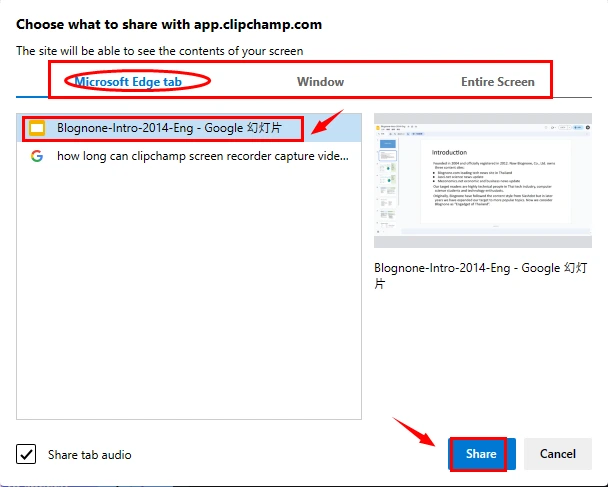 how to record on google slides online in clipchamp 3