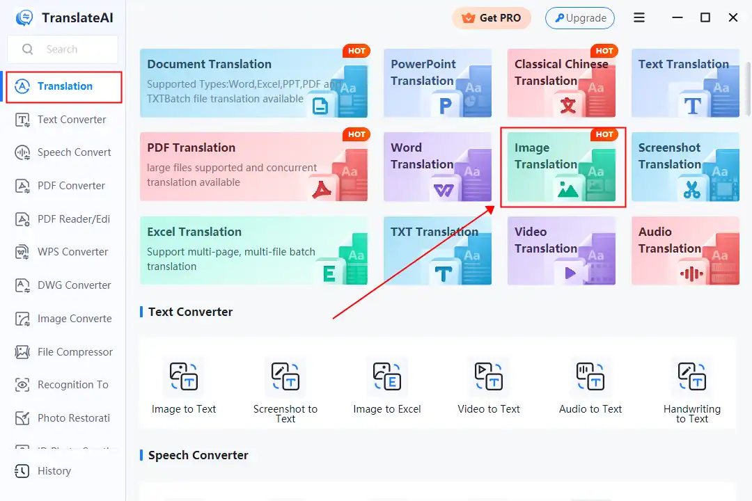 how to translate a picture workintool