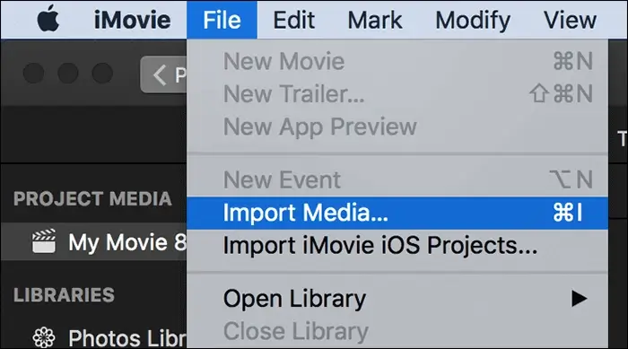 import a video to imovie