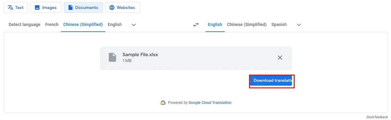 translate excel file to english in google translate 2