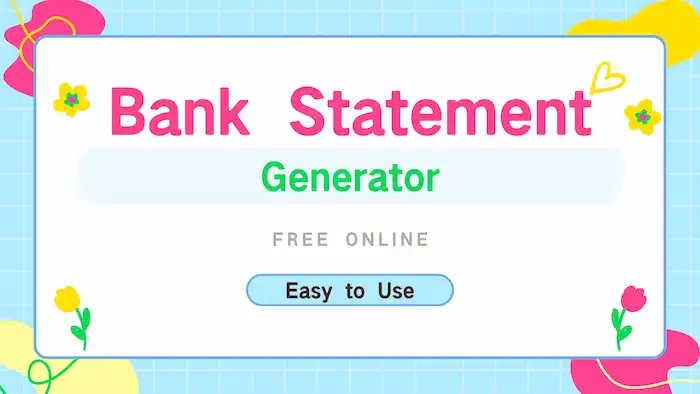 bank statement generator