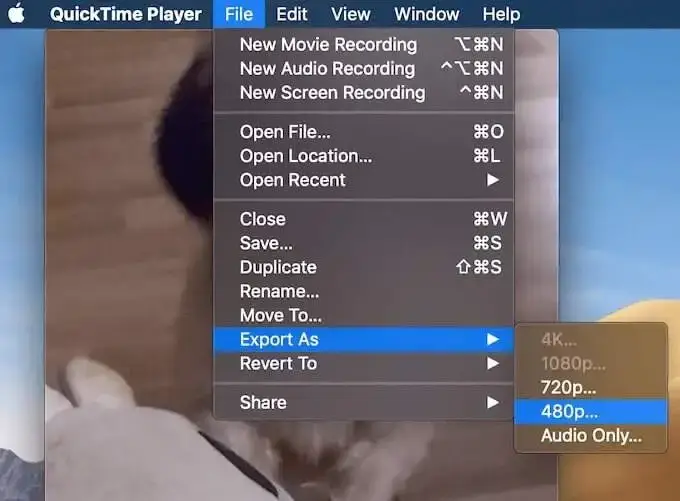 how to compress videos for youtube on mac using quicktime player 1