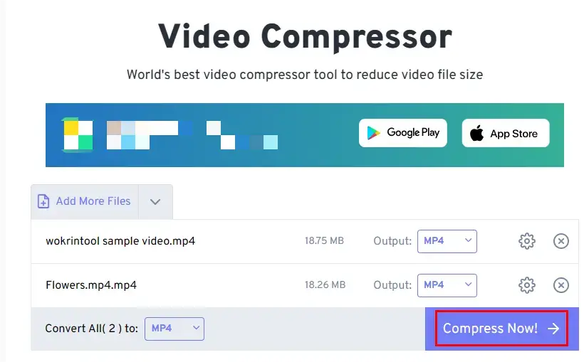 how to compress videos for youtube online in freeconvert 2
