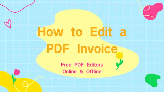 how to edit a pdf invoice
