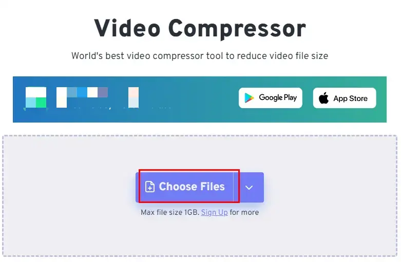 upload a video to freeconvert online video compressor