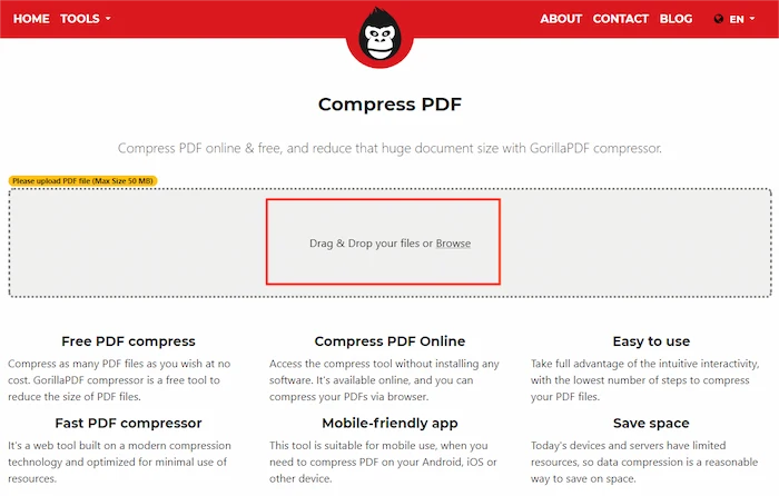 how to compress a pdf for free gorilla