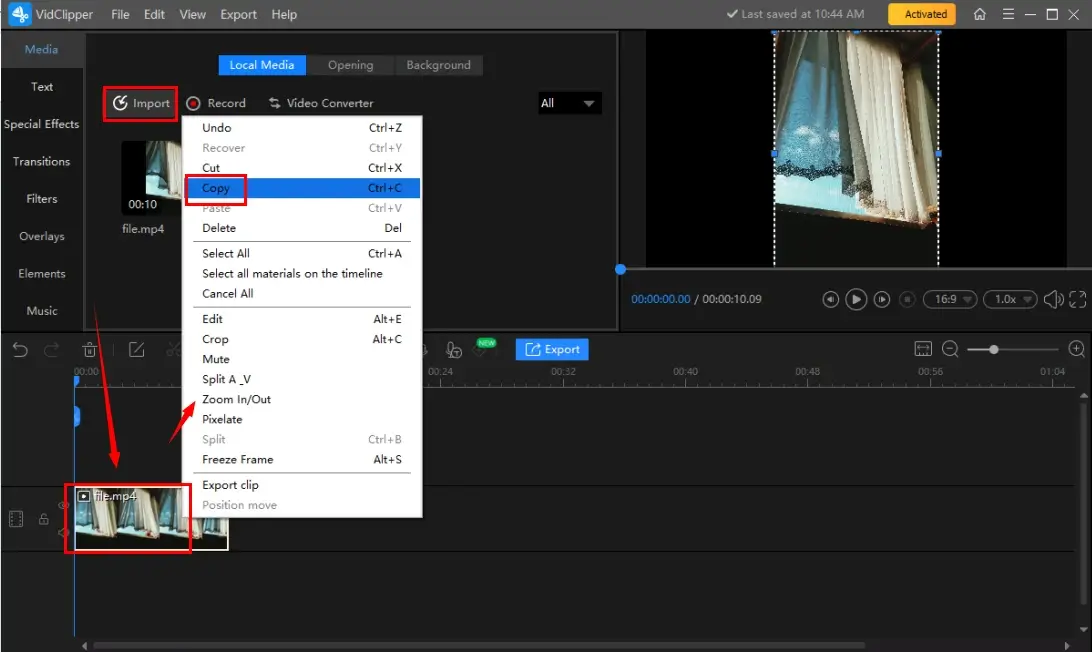 how to loop a video in workintool vidclipper 1