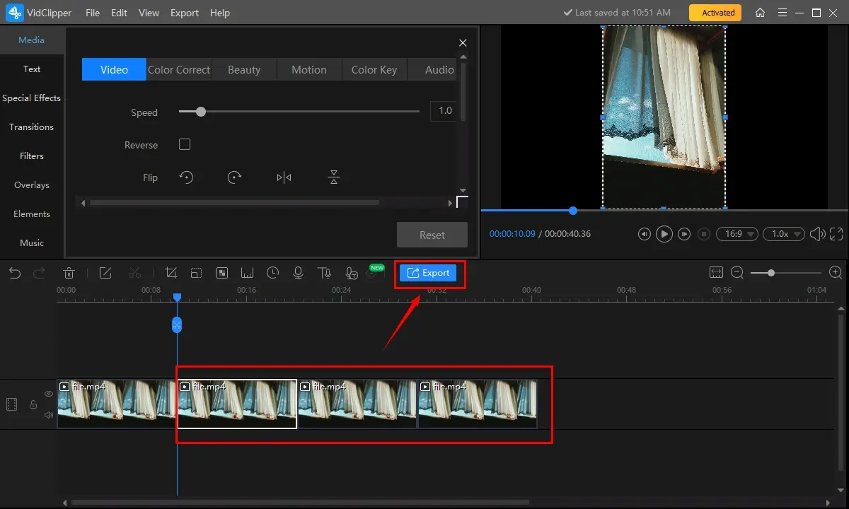 how to loop a video in workintool vidclipper 3