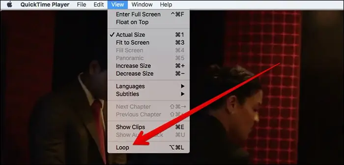 how to loop a video on mac