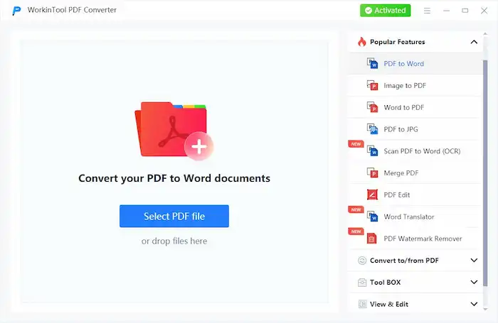 workintool pdf converter hot features